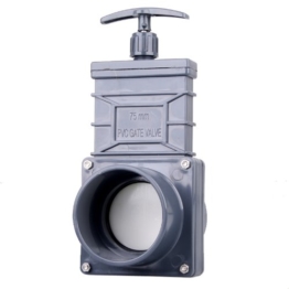 XClear PVC Zugschieber Ø 75 mm - 1