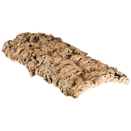XL Korkrinde Korkstück, 50 x 20 cm (Naturkork, Zierkork) gereinigt & desinfiziert – ideal für Haustiere (Nager + Vögel) oder Basteln & Hobby (Modellbau), unbehandelte Rinde von der Korkeiche, flach - 1