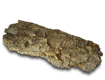 XL Korkrinde Korkstück, 50 x 20 cm (Naturkork, Zierkork) gereinigt & desinfiziert – ideal für Haustiere (Nager + Vögel) oder Basteln & Hobby (Modellbau), unbehandelte Rinde von der Korkeiche, flach - 4