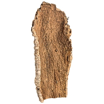 XL Korkrinde Korkstück, 50 x 20 cm (Naturkork, Zierkork) gereinigt & desinfiziert – ideal für Haustiere (Nager + Vögel) oder Basteln & Hobby (Modellbau), unbehandelte Rinde von der Korkeiche, flach - 5