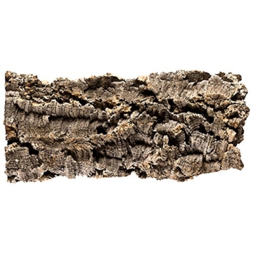 XL Korkrinde Korkstück, 50 x 20 cm (Naturkork, Zierkork) gereinigt & desinfiziert – ideal für Haustiere (Nager + Vögel) oder Basteln & Hobby (Modellbau), unbehandelte Rinde von der Korkeiche, flach - 7