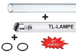 AquaForte UV-C Pure TL Ersatzlampenset, 55 W - 1