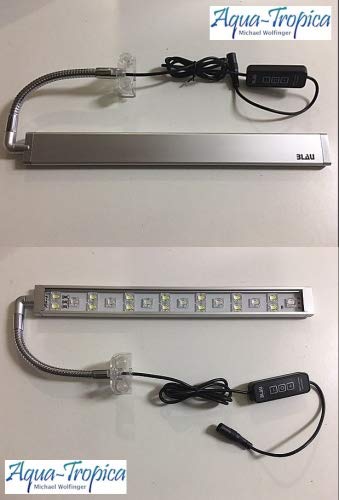 Blau Aquaristic - Nano-Aquarium Square 28 Liter - Starter Komplettset LED, Filter - 5