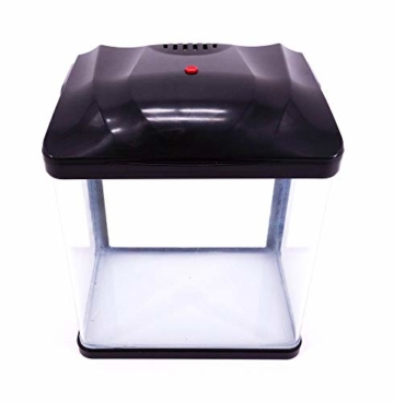 Hr-230 schwarz Nano Aquarium Komplettaquarium Mini Aquarium Filteranlage Nanoaquarium Komplett Filter Beleuchtung - 5
