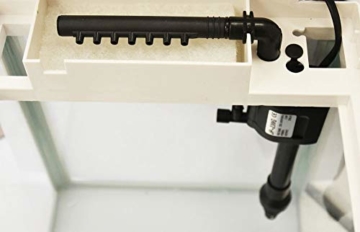 HR-320 weiß Nano Aquarium Komplettaquarium Mini Aquarium Filteranlage Nanoaquarium Komplett Filter Beleuchtung - 8