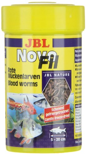 JBL NovoFil 30260 Ergänzungsfutter für wählerische Aquarienfische, Rote Mückenlarven, 100 ml - 6