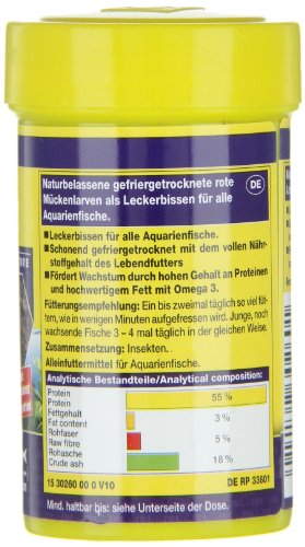 JBL NovoFil 30260 Ergänzungsfutter für wählerische Aquarienfische, Rote Mückenlarven, 100 ml - 8