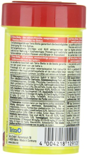 Tetra Betta (hochwertiges Hauptfutter speziell entwickelt für Betta splendens und andere Labyrinthfische), 100 ml Dose - 4