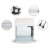 Nobleza - Nano-Fischtank-Aquarium mit LED-Leuchten & Filtersystem, tropischeAquarien, 14 Liter, Schwarz … - 6