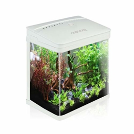 Nobleza - Nano-Fischtank-Aquarium mit LED-Leuchten & Filtersystem, tropischeAquarien, 14 Liter, Schwarz … - 1