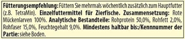 TetraDelica Bloodworms, Naturfutter für Zierfische, enthält zu 100% gefriergetrocknete rote Mückenlarven, 100 ml Dose - 5