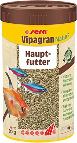 sera 00202 vipagran 250 ml - das Hauptfutter aus langsam sinkendem Softgranulat - 1
