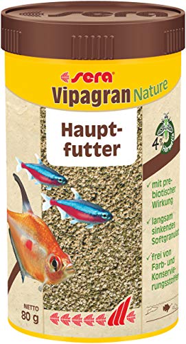 sera 00202 vipagran 250 ml - das Hauptfutter aus langsam sinkendem Softgranulat - 1