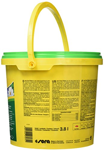 sera 07075 pond flakes 3800 ml - das lange schwimmende Flockenfutter für kleinere Teichfische - 2