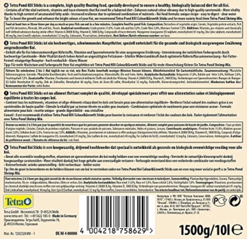 Tetra Pond Koi Sticks – Koifutter für farbenprächtige Fische und eine verbesserte Wasserqualität, verschiedene Größen - 3