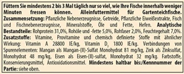 Tetra Pond Koi Sticks – Koifutter für farbenprächtige Fische und eine verbesserte Wasserqualität, verschiedene Größen - 5