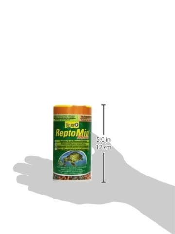 Tetra ReptoMin Menu Hauptfuttermix (in drei verschiedenen Formen, schwimmfähige Futtersticks für Wasserschildkröten mit Pellets, Krill und Shrimps), 1er Pack (1 x 250 ml Dose) - 6