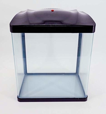 Hr-320 schwarz Nano Aquarium Komplettaquarium Mini Aquarium Filteranlage Nanoaquarium Komplett Filter Beleuchtung - 4
