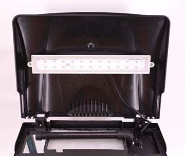 Hr-320 schwarz Nano Aquarium Komplettaquarium Mini Aquarium Filteranlage Nanoaquarium Komplett Filter Beleuchtung - 7