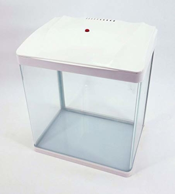 HR-320 weiß inklusive Dekoration Nano Aquarium Komplettaquarium Filteranlage Nanoaquarium Set Filter Beleuchtung - 4