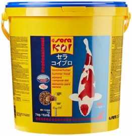 Sera 07018 KOI Professional Sommerfutter 7kg Professional Sommerfutter für die Extraportion Energie bei Temperaturen über 17 °C mit einem ausbalancierten Protein/Fett-Verhältnis - 1