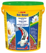 sera 07130 KOI ROYAL LARGE 21 l - Hauptfutter für große KOI - hochwertige, schwimmfähige Pellets in 6 mm - 1