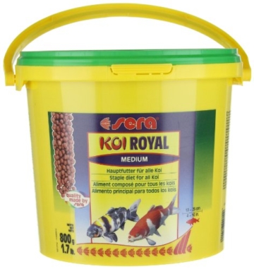 sera KOI Royal medium (4 mm) ein Koifutter bzw. Hauptfutter für die optimale Entwicklung von Koi von 12- 25cm mit Präbiotika für verbesserte Futterverwertung, geringere Wasserbelastung & weniger Algen - 8