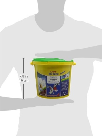sera KOI Royal medium (4 mm) ein Koifutter bzw. Hauptfutter für die optimale Entwicklung von Koi von 12- 25cm mit Präbiotika für verbesserte Futterverwertung, geringere Wasserbelastung & weniger Algen - 9