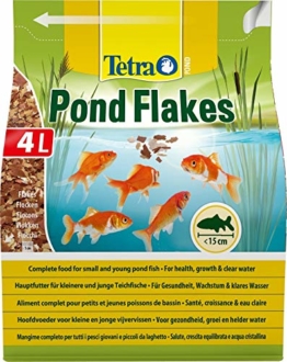 Tetra Pond Flakes – Fischfutter für kleinere und junge Teichfische in Flockenform, für eine abwechslungsreiche und ausgewogene Ernährung, verschiedene Größen - 1