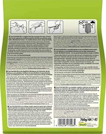 Tetra Pond Multi Mix – Fischfutter für Teichfische mit vier verschiedenen Futtersorten (Flockenfutter, Futtersticks, Gammarus, Wafer), verschiedene Größen - 3