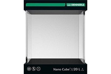 Dennerle Nano Cube 20 Liter - Mini Aquarium mit Abgerundeter Frontscheibe - 1