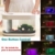 Zenph 8L Nano Aquarium Aquarien mit 5 Colors LED-Beleuchtung Einsteigerbecken mit Filter und Energie Sparen 5W Ruhig Pump, für Zuhause und Büro, Weiß - 3