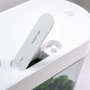 Zenph 8L Nano Aquarium Aquarien mit 5 Colors LED-Beleuchtung Einsteigerbecken mit Filter und Energie Sparen 5W Ruhig Pump, für Zuhause und Büro, Weiß - 6