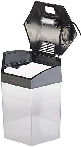 infactory Nano Aquarium: Beleuchtetes Panorama-Aquarium Hexagon, Komplett-Set, 19 l (Aquarien Komplettsets) - 2