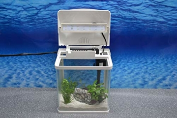 Nano Aquarium der HRC Reihe in verschiedenen Größen und Farben Filteranlage Nanoaquarium Komplett Filter Beleuchtung, HRC ohne Deko:HRC 230 schwarz - 3