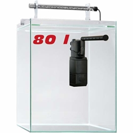 sera 32368 Scaper Cube 80 l Startset modernes Nano Glas Aquarium mit LED-Beleuchtung und Filter - 1