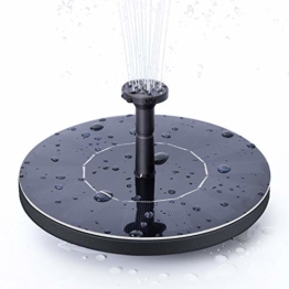 Ankway Solar Springbrunnen garten mit 1.4W Monokristalline Solar Panel für Gartenteich oder Springbrunnen - 1