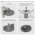 Ankway Solar Springbrunnen garten mit 1.4W Monokristalline Solar Panel für Gartenteich oder Springbrunnen - 8