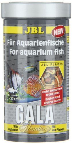 JBL Gala 40431 Premium Alleinfutter für Aquarienfische, Flocken 250 ml - 6