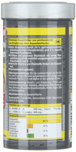 JBL Gala 40431 Premium Alleinfutter für Aquarienfische, Flocken 250 ml - 7