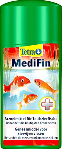 Tetra Pond MediFin (universell wirkendes Arzneimittel für alle Gartenteichfische, Vorbeugung Desinfektion Medikament Garten Krankheiten), 500 ml Flasche - 1