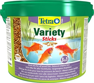 Tetra Pond Variety Sticks – Fischfutter Mischung bestehend aus drei verschiedenen Sticks, für die Gesundheit, Farbenpracht und Vitalität aller Teichfische, versch. Größen - 3