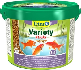 Tetra Pond Variety Sticks – Fischfutter Mischung bestehend aus drei verschiedenen Sticks, für die Gesundheit, Farbenpracht und Vitalität aller Teichfische, versch. Größen - 1