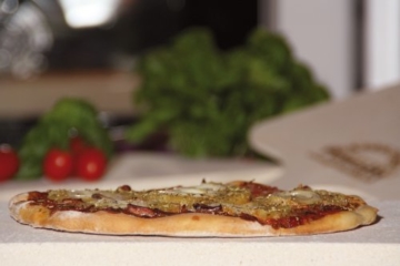 3cm Pimotti Pizzastein/Brotbackstein aus Schamott +Schaufel +Anleitung & Rezepte im Set - 2