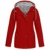 Deloito Damen Übergröße Regenjacke Draussen Reisejacken Bergsteigen Sport Windbreaker Wasserdichter Regenmantel mit Kapuze Winddicht Mäntel (Rot,Medium) - 1