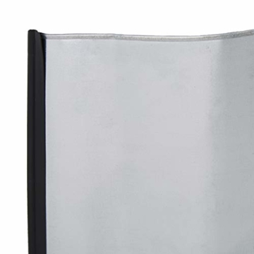 Relaxdays Rasenkante verzinkt, Beetumrandung Metall, Beeteinfassung als Wurzelsperre, 5 m x 16 cm, flexibel, silber, grau - 3