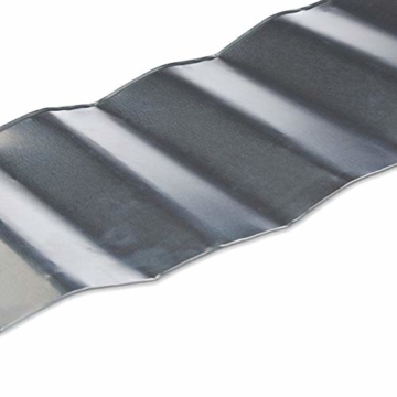 Relaxdays Rasenkante verzinkt, Beetumrandung Metall, Beeteinfassung als Wurzelsperre, 5 m x 16 cm, flexibel, silber, grau - 4