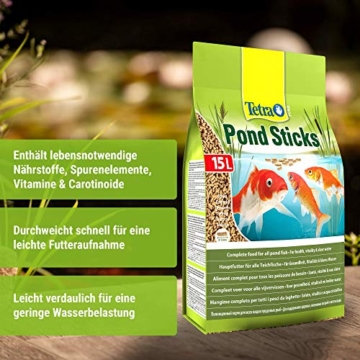 Tetra Pond Sticks - Fischfutter für Teichfische, für gesunde Fische und klares Wasser, verschiedene Größen - 4