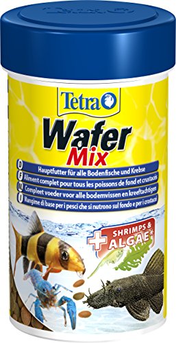 Tetra Wafer Mix - Fischfutter für alle Bodenfische (z.B. Welse) und Krebse, für gesundes Wachstum und eine bessere Widerstandskraft, 100 ml - 1