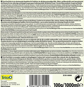 Tetra Pond Sticks - Fischfutter für Teichfische, für gesunde Fische und klares Wasser, verschiedene Größen - 3